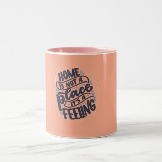 Handgetekende moderne kalligrafie Quote Mok (Center)