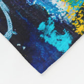 Handgetekende moderne multi-kleurenmedia kunst c fleece deken (Hoek)