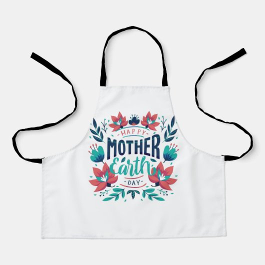 Handgetekende Moeder Aarde Dag Design-23184 Schort (Voorkant)