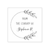 Handgetekende naam van Elegant Library Books Rubberstempel (Afrduk)