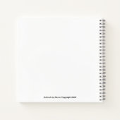 Handgetekende neonstarburst notitieboek (Achterkant)