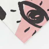Handgetekende ogen: trendy patroon fleece deken (Hoek)