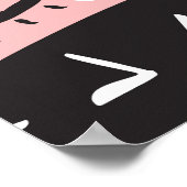 Handgetekende ogen: trendy patroon poster (Hoek)