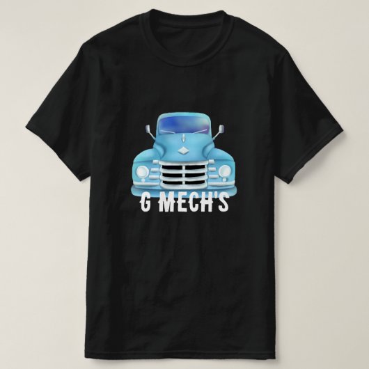 Handgetekende Old Truck GMech T-Shirt (Design voorkant)