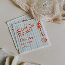 Handgetekende Oranje Blauwe Baby aan boord van Bab