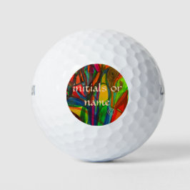 Handgetekende originele illustratie. golfballen