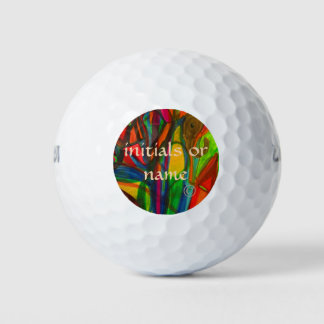 Handgetekende originele illustratie. golfballen