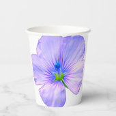  handgetekende Paarse bloem Papieren Bekers (Achterkant)