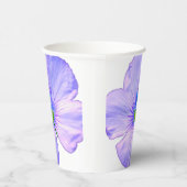  handgetekende Paarse bloem Papieren Bekers (Rechts)