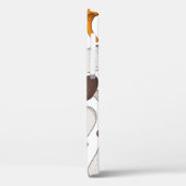 Handgetekende paddenstoelen: voedselachtergrond. Case-Mate iPhone case (Achterkant / Links)