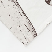 Handgetekende paddenstoelen: voedselachtergrond. fleece deken (Hoek)