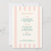 Handgetekende Palm Springs roze vrijgezellenweeken Kaart (Achterkant)