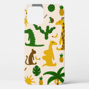 Handgetekende pastelkleurillustratie naadloos deel Case-Mate iPhone case