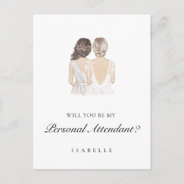 Handgetekende Personal Attendant Proposal Briefkaa Briefkaart