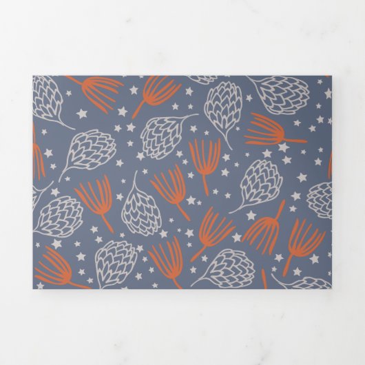 Handgetekende pijnkegels en -blokken drieluik wenskaart (Cover)