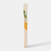 Handgetekende pompoen en herfstbladeren herfstoogs iPhone 15 case (Linkerkant)