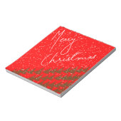 Handgetekende Prettig Kerstfeest Notitieblok (Linkerzijde)