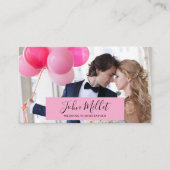 Handgetekende professionele fotograaf Foto Visitekaartje (Voorkant)