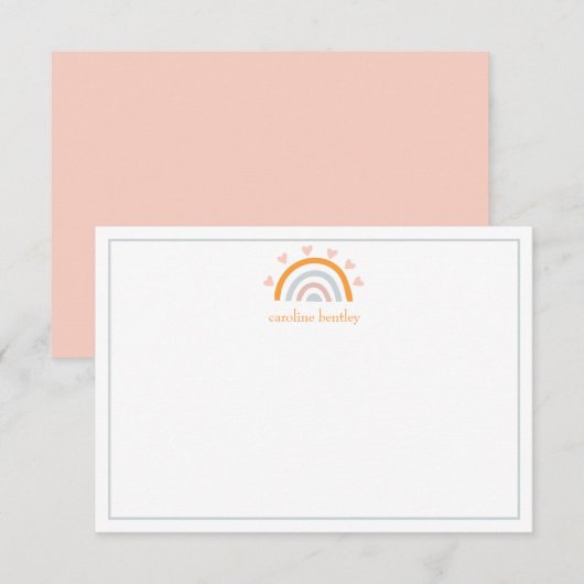 Handgetekende radionavigatiekaarten voor persoonli bedankkaart (Voorkant / Achterkant)