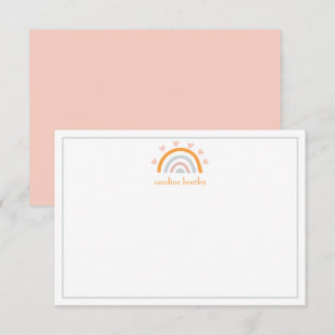 Handgetekende radionavigatiekaarten voor persoonli bedankkaart