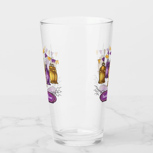 handgetekende ramadan-kareem- T-Shirt Sleutelhange Glas (Links)