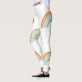 Handgetekende regenbogen: pastel naadloos patroon. leggings (Links)