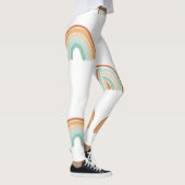 Handgetekende regenbogen: pastel naadloos patroon. leggings (Rechts)