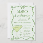 Handgetekende Retro Margs & Huwelijk Vrijgezellenf Kaart (Voorkant)