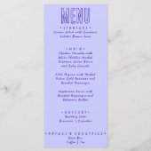 Handgetekende Retro Moderne Trouwdag Menu (Voorkant)