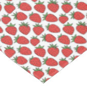 Handgetekende rode aardbei patroon tafelkleed (Gekanteld)