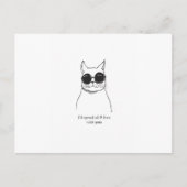 Handgetekende roemeense kat briefkaart (Voorkant)