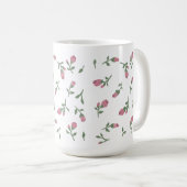 Handgetekende Rosebud Floral Mok (Voorkant rechts)