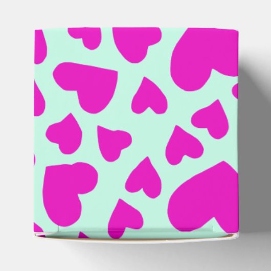 Handgetekende roze Valentijn Bedankdoosjes (Bovenkant)