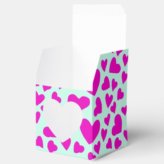 Handgetekende roze Valentijn Bedankdoosjes (Geopend)