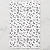 🌿🌹 Handgetekende Rozen Black + White Soap Wraps (Voorkant)