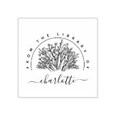 Handgetekende rustieke bloemen uit het bibliotheek rubberstempel (Afrduk)