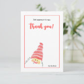 Handgetekende Santa Card Bedankkaart (Staand voorkant)