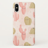handgetekende schattige roze cactus Case-Mate iPhone case (Achterkant)