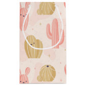 handgetekende schattige roze cactus klein cadeauzakje (Achterkant)