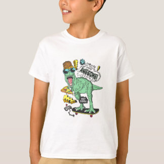 Handgetekende Schattigee dinosaurus - T-shirt