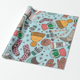 Handgetekende schets van doedelen naadloos patroon cadeaupapier