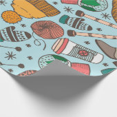 Handgetekende schets van doedelen naadloos patroon cadeaupapier (Hoek)