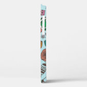Handgetekende schets van doedelen naadloos patroon Case-Mate iPhone case (Achterkant / Links)