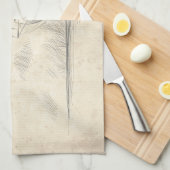  handgetekende schets van schip theedoek (Quarter Fold)