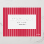 Handgetekende scriptzegeningen Kerstfoto Folie Feestdagen Briefkaart (Achterkant)