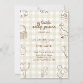 Handgetekende Spring Goose Baby shower Uitnodiging (Voorkant)