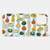 Handgetekende squashes, gestreepte naadloze achter Case-Mate iPhone case (Achterkant (horizontaal))
