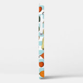 Handgetekende squashes, gestreepte naadloze achter Case-Mate iPhone case (Achterkant / Links)