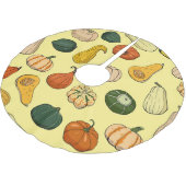 Handgetekende squashes, naadloos moestuin. kerstboom rok (Gekanteld)