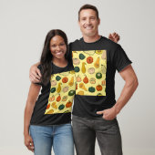 Handgetekende squashes, naadloos moestuin. t-shirt (Unisex)